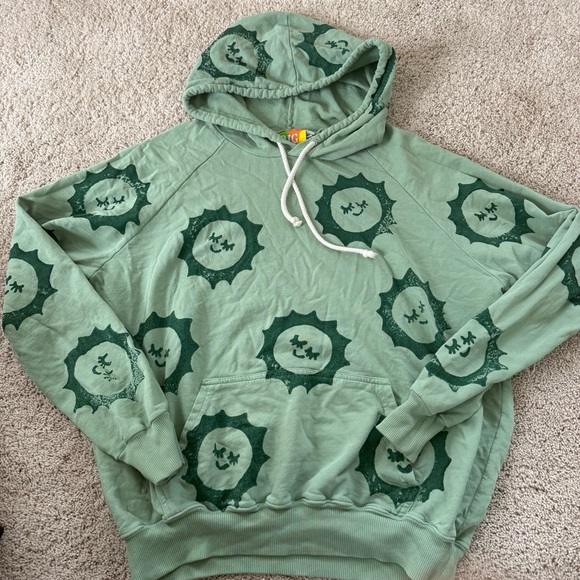 Big Bud Press Sun Baby Hand Stamped Hoodie S - Picture 2 of 8